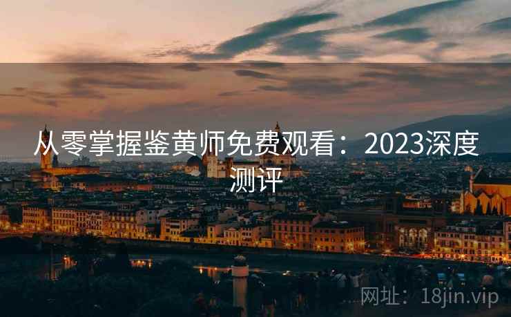 从零掌握鉴黄师免费观看：2023深度测评