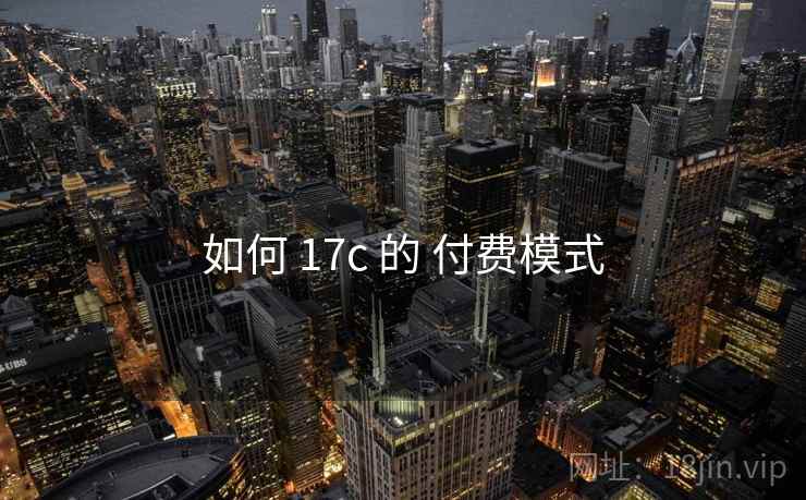 如何 17c 的 付费模式 如何 17c 的 付费模式
