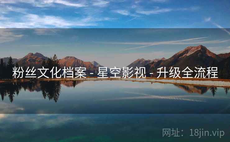 粉丝文化档案 - 星空影视 - 升级全流程 粉丝文化档案 - 星空影视 - 升级全流程