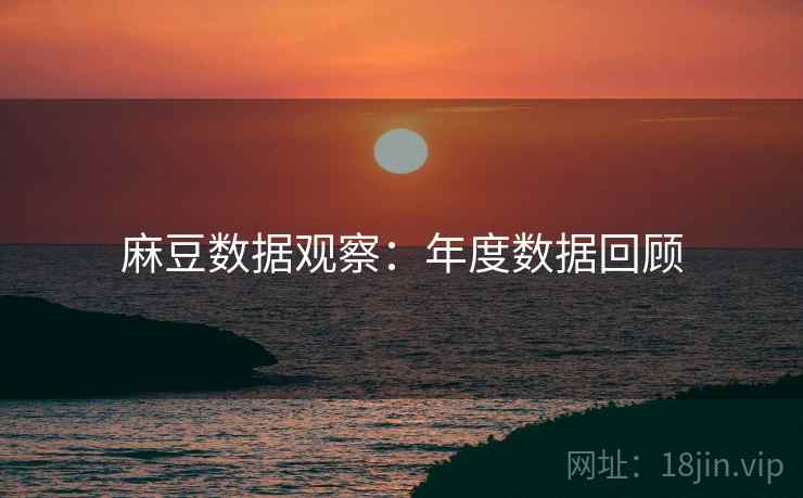 麻豆数据观察:年度数据回顾 麻豆数据观察:年度数据回顾