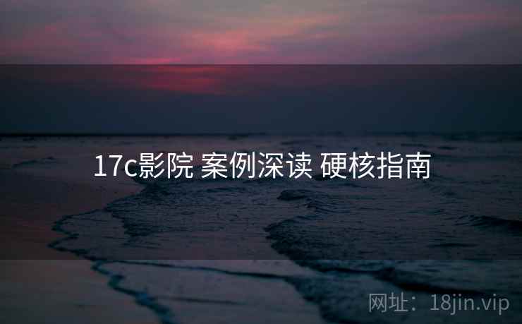17c影院 案例深读 硬核指南